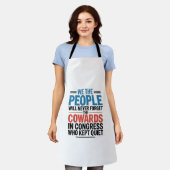 We the People Will Never Forget the Cowards  エプロン (着用した状態)