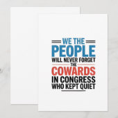 We the People Will Never Forget the Cowards  セーブザデート (正面/裏面)