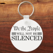 We The People Will Not Be Silenced キーホルダー (裏面)