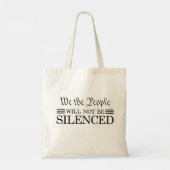 We The People Will Not Be Silenced トートバッグ (裏面)