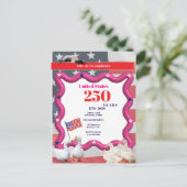 We The Silly Geese 250th Funny Celebration インビテーションポストカード (スタンド正面)