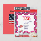 We The Silly Geese 250th Funny Celebration サンキューカード (正面/裏面)