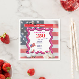 We The Silly Geese 250th Funny Celebration スタンダードカクテルナプキン