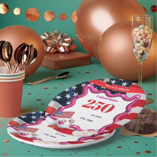 We The Silly Geese 250th Funny Celebration ペーパープレート (複数)