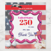 We The Silly Geese 250th Funny Celebration ワインラベル (シングルラベル)