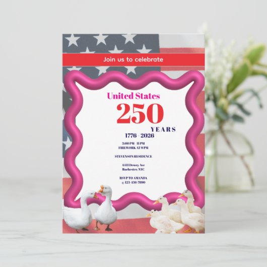 We The Silly Geese 250th Funny Celebration 招待状 (スタンド正面)