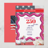 We The Silly Geese 250th Funny Celebration 招待状 (正面/裏面)