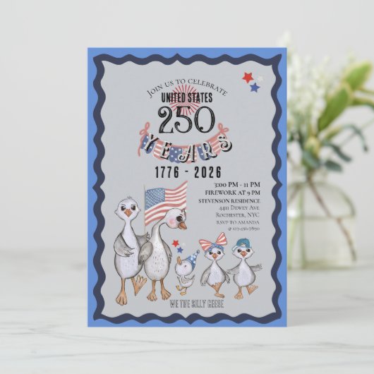 We The Silly Geese 250th Funny Celebration 招待状 (スタンド正面)