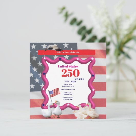 We The Silly Geese 250th Funny Celebration 招待状 (スタンド正面)