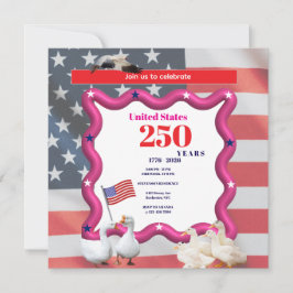 We The Silly Geese 250th Funny Celebration 招待状