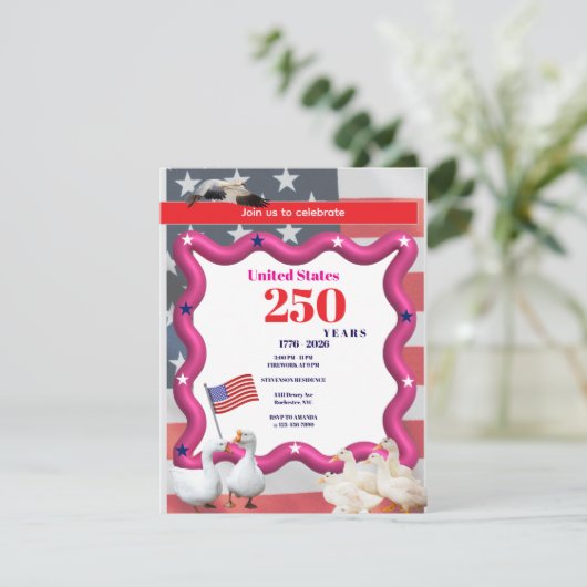 We The Silly Geese 250th Funny Celebration 招待状 (スタンド正面)