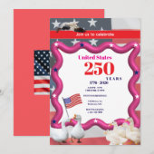 We The Silly Geese 250th Funny Celebration 招待状 (正面/裏面)