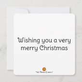 「We Three Queens」 - Catクリスマスホリデーカード シーズンカード (裏面)