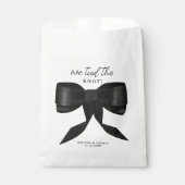 We Tied The Knot Black Bow Wedding フェイバーバッグ (正面)