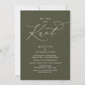 We tied the knot, Elopement Reception Dinner 招待状 (正面)