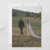 We Tied the Knot Elopement Wedding Reception 招待状 (裏面)