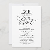 We Tied The Knot, Modern Classy Wedding Reception 招待状 (正面)