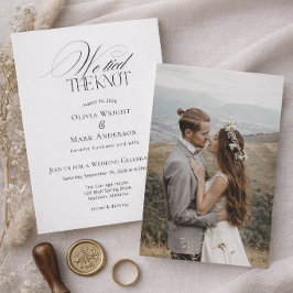 We tied the Knot with Photo Wedding Reception 招待状