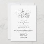 We tied the Knot with Photo Wedding Reception 招待状 (正面)