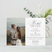 We tied the Knot with Photo Wedding Reception 招待状 (スタンド正面)