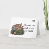 We Tried You Made It Look Like We Did Funny サンキューカード (正面)