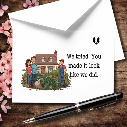 We Tried You Made It Look Like We Did Funny サンキューカード