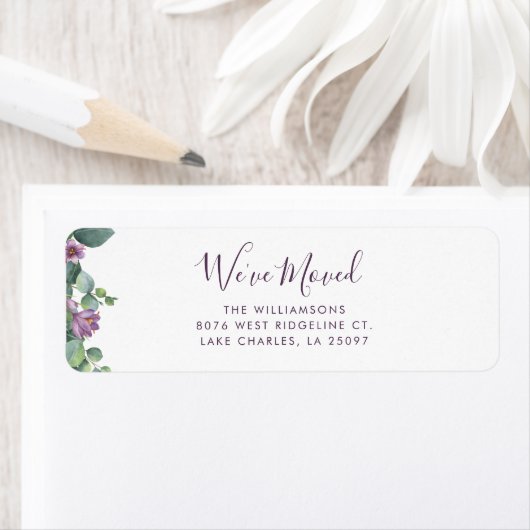 We’ve Moved Moving Announcement Return Address ラベル (インサイチュ)