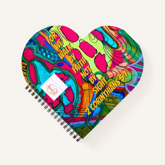 We walk by faith not by sight  ノートブック (正面)