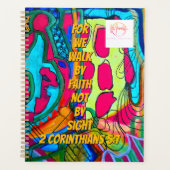 We walk by faith not by sight  プランナー手帳 (正面)