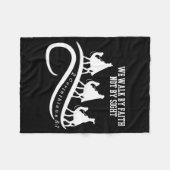 We Walk By Faith Not By Sight Christian Christmas  フリースブランケット (正面(横))