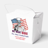 We Want Boo Patriotic Halloween Costume Party フェイバーボックス (裏面サイド)