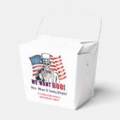 We Want Boo Patriotic Halloween Costume Party フェイバーボックス (正面サイド)