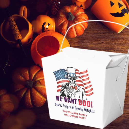 We Want Boo Patriotic Halloween Costume Party フェイバーボックス