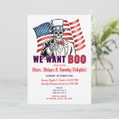 We Want Boo Patriotic Halloween Costume Party 招待状 (スタンド正面)