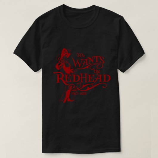 We Wants The Redhead Caribbean Pirates Shirt Comme Tシャツ (デザイン正面)