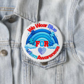 We Wear Blue Autism Awareness Pin Button Badge 缶バッジ (インサイチュ)