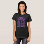 We Wear Purple Migraine Awareness In Cool Rainbow Tシャツ (正面フル)