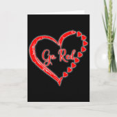 We Wear Red At February Go Red Heart Disease Aware カード (正面)