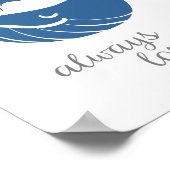 We Whale Always Love You Wall Art Poster ポスター (角)