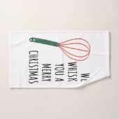 We Whisk You a Merry Christmas – Baking Gifts ハンドタオル (ハンドタオル)