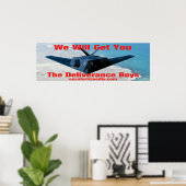 "We Will Get You" 36"x12" (90cm x 30cm) poster ポスター (ホームオフィス)