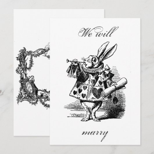 We will marry – Announcement to the wedding 招待状 (正面/裏面)