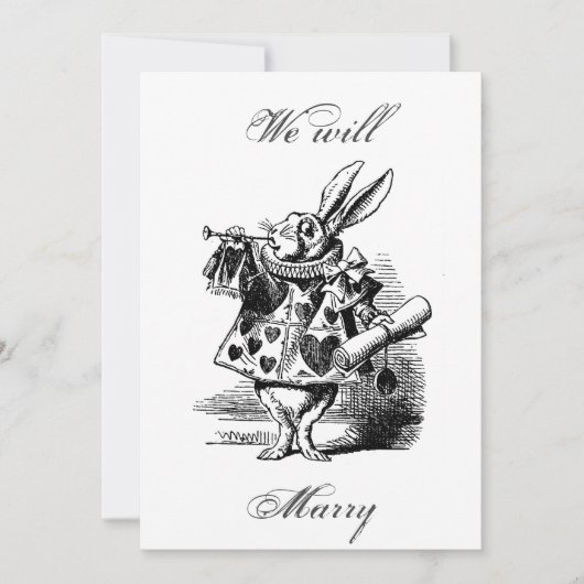 We will marry – Announcement to the wedding 招待状 (正面)