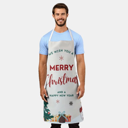 We Wish You エプロン (着用した状態)