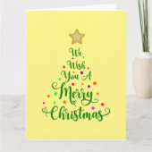 We wish you a merry Christmas カード (正面)