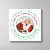 We Wish You A Merry Christmas キャンバスプリント (正面)