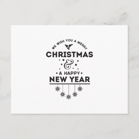 We Wish You a Merry Christmas ポストカード (正面)