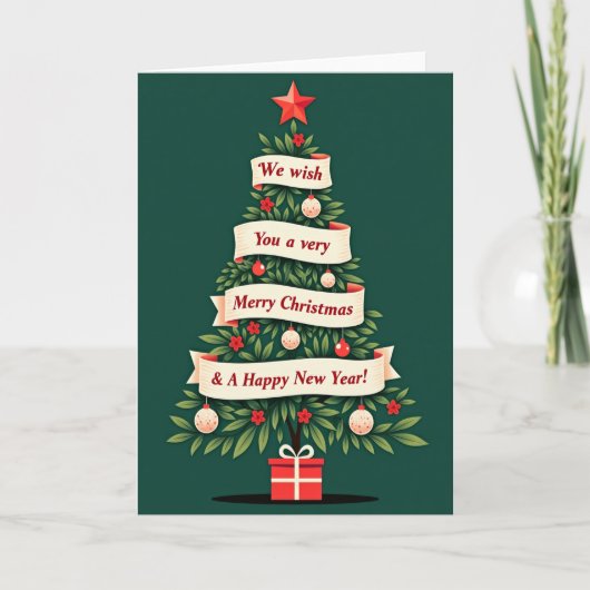 We Wish You a Merry Christmas New Year カード (正面)