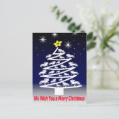 We Wish you a Merry Christmass Postkarte ポストカード (スタンド正面)