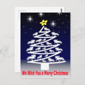 We Wish you a Merry Christmass Postkarte ポストカード (正面/裏面)